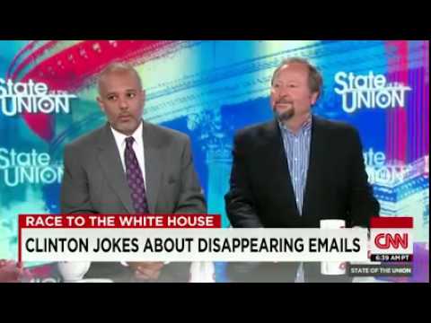 CNN News August 17 2015 Clinton jokes about disappearing emails