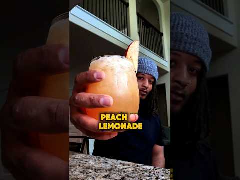 Peach Lemonade #youtubeshorts #lemonade #peach #refreshingdrink #mocktail #homemade #fromscratch