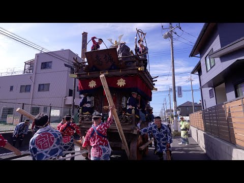 佐原の大祭2024秋　下宿区　初日の曳き廻し（水郷地区）