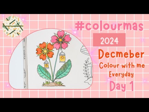 December 2024 Day 1 colour with me #colourmas2024