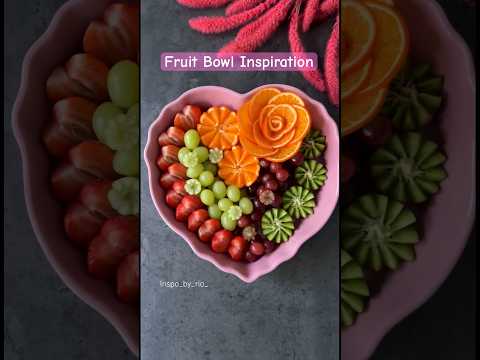 Fruit Bowl Design Ideas💗 Watch full video how to cut them in my channel #carving  #fruitdesign