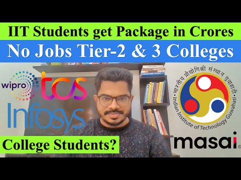 No Jobs for Tier 2 & 3 College Students? 40 LPA Avg Package in IIT? Harsh Reality! #jobs #iit #masai