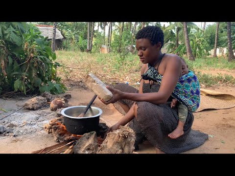 African Village Life Of Our Organic Mom | #cooking Village Food, Carrot Bread With Vegetable Stew