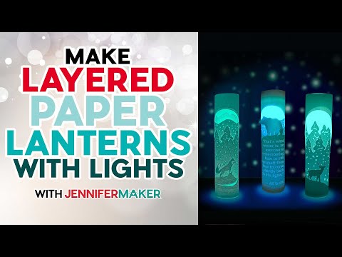 Make Layered Paper Lanterns With Lights | Cut Custom Quote In Paper