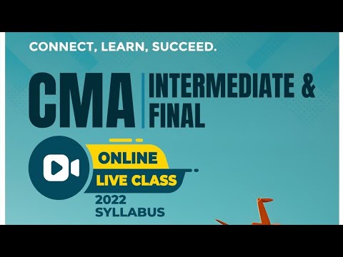 Exclusive video for CMA students | Online live / Recorded class for INTER & FINAL students