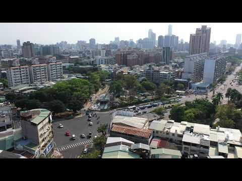 [ 大港先生 ] 高雄輕軌 4K 凱旋二路轉大順一路 ( VS. 中正路、五福路 ) 合法空拍 北凱旋公園起降 20200316 4K拍攝