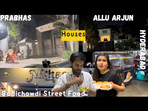 Trying Badichowdi Street Food first time | Prabhas & Allu Arjun House Hydrabad