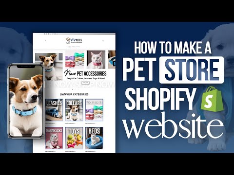 HOW TO MAKE A PET SHOPIFY WEBSITE | Shopify Homepage Tutorial 2023