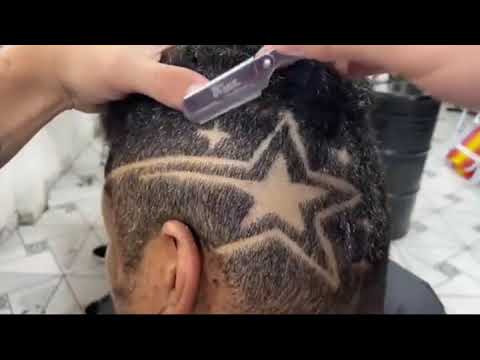 HOW TO DRAW A STAR ⭐#lowcut #hair #viral #new