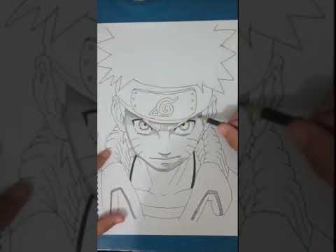 Drawing Naruto Uzumaki #naruto #shorts #drawnaruto