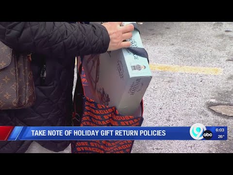 Take note of holiday gift return policies