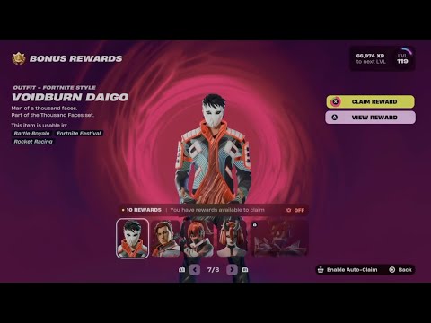 How to Unlock Voidburn Daigo in Fortnite | Battle Pass Bonus Rewards Page 7