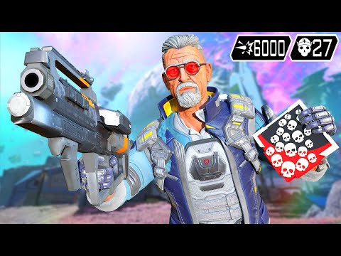 BALLISTIC 27 KILLS & 6000 DAMAGE ABSOLUTELY INSANE (Apex Legends Gameplay)