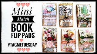 Mini Match Book Flip Pads - Mass Make - Junk Journal #tagmetuesday