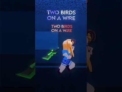 TWO BIRDS ON A WIRE... 😳 || #roblox #mm2edit #mm2 #shorts