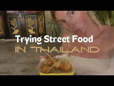 TRYING STREET FOOD IN THAILAND (with prices) | Phuket, Thailand Night Market | Solo Travel Vlog