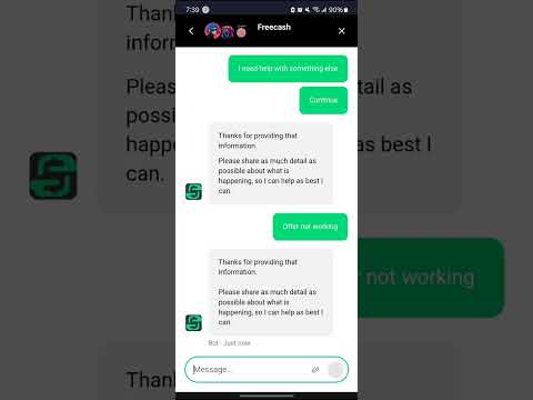 Quick Tutorial On FreeCash Chat Support. ➡️Easy To Get Human Support