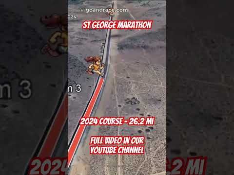 St. George Marathon and Half Marathon 2024: fly over the marathon course!