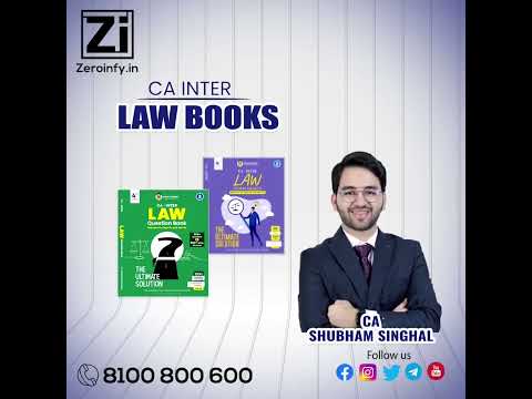 CA INTER LAW BOOK BY CA SHUBHAM SINGHAL