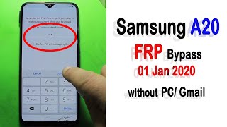 samsung a20 frp bypass | samsung galaxy sm-a205f frp bypass