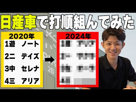 【打順組んでみた】なんJ でお馴染みの遊びを日産車でやったら予想外の結果だった【日産神奈川】