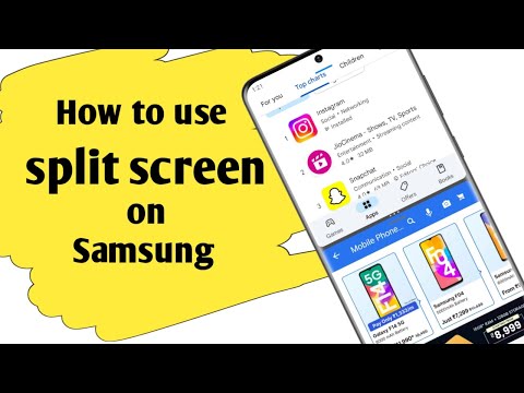 How to use split screen on samsung galaxy phone