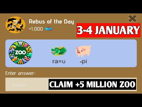 Rebus Of The Day Zoo 4 January | Zoo Rebus Of The Day | Rebus Of The Day Zoo