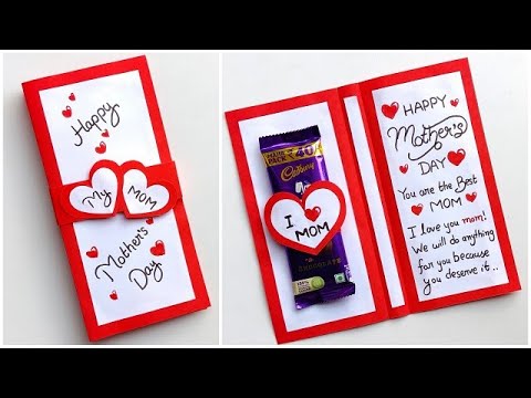 Mother's day gift ideas handmade easy / Mother's day chocolate gift / Mother's day card making