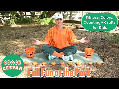 Fall Fun at the Park 🎃🕷️🕸️🌲🍁🎶Fitness, Colors, Counting + Crafts 💪🌈🔢🎨