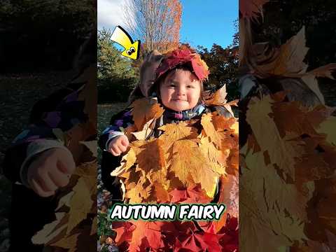 I transformed my daughter into a Autumn Fairy #canada #funny #kids #kidsvideo #familyfun #diy #搞笑