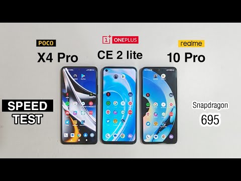 Poco X4 pro 5g vs OnePlus nord CE 2 lite 5g vs realme 10 pro 5g Speed Test & Comparison