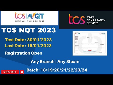 TCS NQT Exam 2023 | Anyone Apply ✍️ Freshers & Experience both Eligible