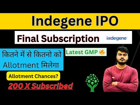 Indegene IPO Allotment Chances | indegene ipo gmp | indegene ipo final subscription status