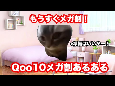 【猫ミーム】もうすぐメガ割！Qoo10メガ割あるある12選！