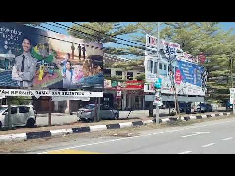 Driving into Bidor Town from PLUS Expressway Perak