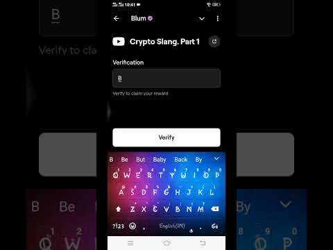 Crypto Slang. Part 1 Video Code || Blum New Video Code 23 &24 October || Blum Today video code Today