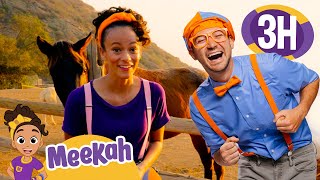 Blippi x Meekah Feed Farm Animals  🐮 | Educational Videos For Kids | Moonbug Celebrating Diversity