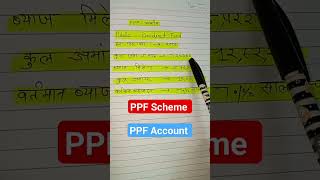 PPF SCHEME||PPF ACCOUNT||Post Office PPF