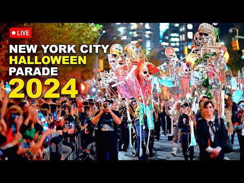 🔴 LIVE New York City Halloween Parade 2024 🎃 NYC 51st Greenwich Village Halloween Parade 👻