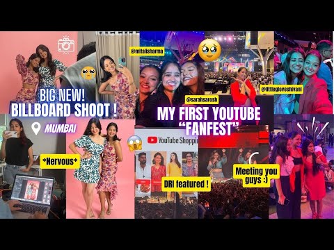 My first *BILLBOARD* shoot 😍😭 BTS | YouTube Fanfest with you GUYS😍🥺