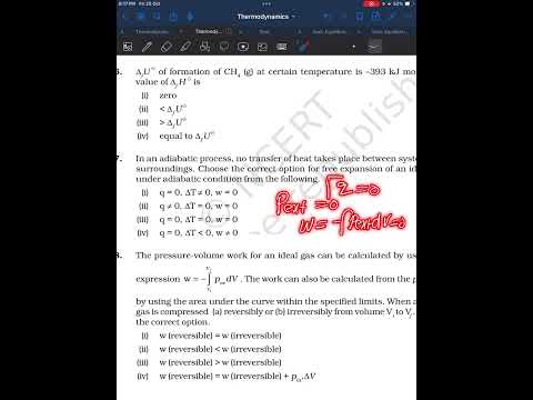 NCERT EXEMPLAR THERMODYNAMICS Q7 || detailed explanation