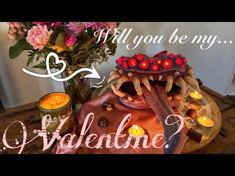 How we made a VALENTINE'S DAY D&D Mimic! Molding & Casting -- Monster Clay. Lights up!