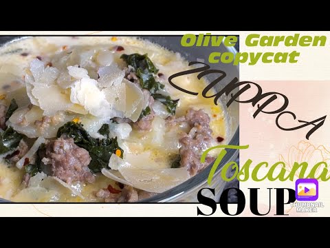 ZUPPA TOSCANA SOUP | COPYCAT RECIPE #zuppatoscana #soup #souprecipe #copycatrecipes #olivegarden