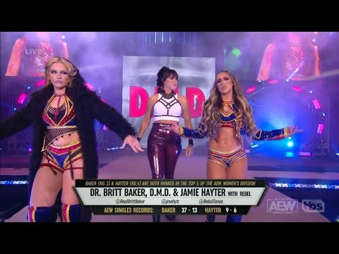 Dr. Britt Baker D.M.D. & Jamie Hayter Entrance: AEW Dynamite, Aug. 3, 2022