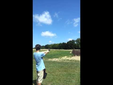 DOUBLE ACTION REVOLVER VS. METAL PLATE (.38 I THINK)