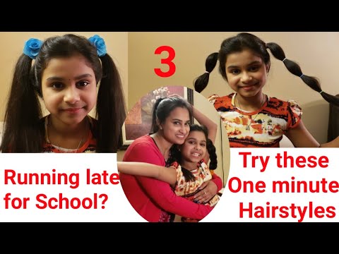 Kids Easy 60 Secs Hairstyles for Beginners 2019 | little Girls Quick Cute hairstyles for Long hair