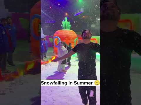 Snow falling in Summer Pakistan #Shorts #youtubeshortsvideo  #travel #winterland