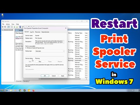 How to Restart Print Spooler Service in Windows 7 PC or Laptop