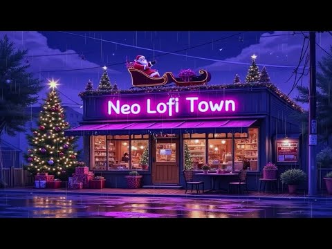 Cozy Christmas Coffee Shop ☕🎄🌧️ – Lofi Hip Hop Beats with Soothing Rain Sounds 🎶✨