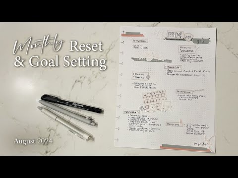 Monthly Reset & Goal Setting | September 2024